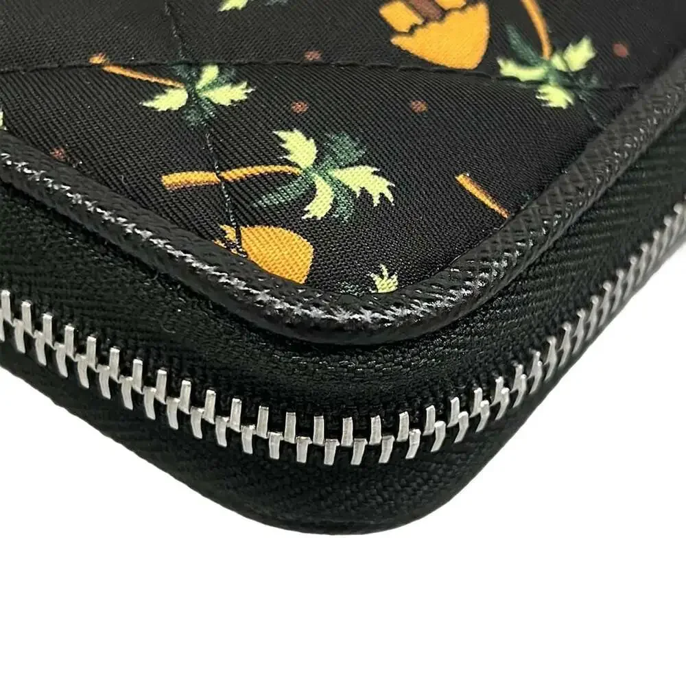 Prada Long Wallet 1ML506 Black Orange Green Nylon Leather - Picture 6 of 12